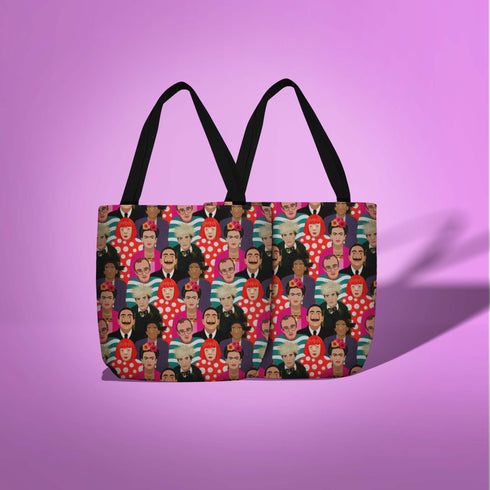 Famous Faces of Art Canvas Tote Bag